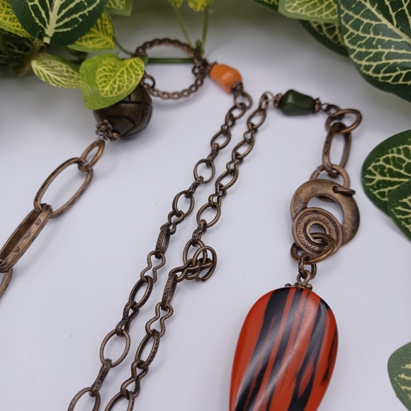 Multi-Color Tribal Necklace - Picture 6 of 11